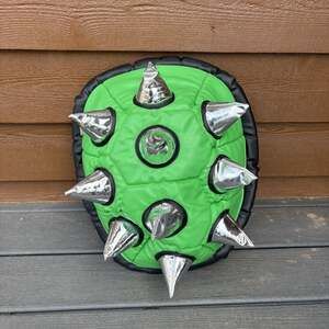 Bioworld Bio Domes Koopa Green Spikey Backpack Shell Silver Chrome Super Mario